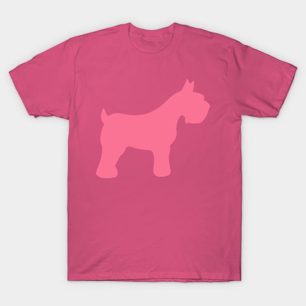 Pink Schnauzer T-Shirt by XOOXOO